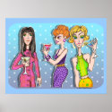 Posters - Three Martini Divas posters
