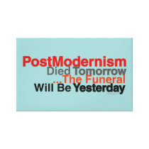 PostModernism Died Tomorrow Mod Canvas Print