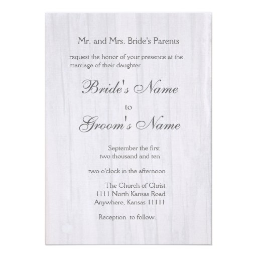 Postwood  Iris Wedding Custom Invitation