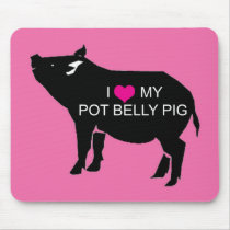 Pot Belly Pig Mouse Pad