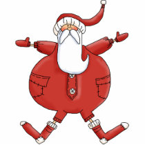Pot Belly Santa Ornament photo sculptures