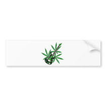 Pot leaf Guitar by Valxart Bumper Sticker
