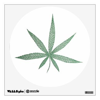 Pot Leaf Wall Decal - Made in the USA