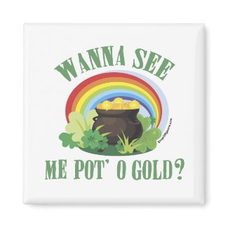 Pot O' Gold St Paddy's Giftware magnet