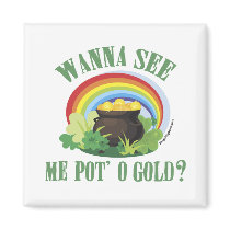 Pot O' Gold St Paddy's Giftware magnets