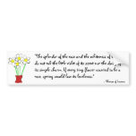 Pot of daisies bumper sticker