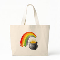 POT OF GOLD AND RAINBOW bags by dgpaulart POT OF GOLD AND RAINBOW bags