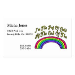 Pot Of Gold At End Of Rainbow Business Card Template