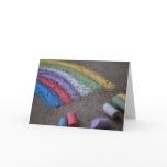 Pot of Gold at the End of the Rainbow Chalk Art Greeting Cards