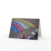 Pot of Gold at the End of the Rainbow Chalk Art cards