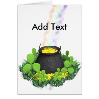 Pot of Gold Saint Patty's Gifts card