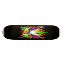 Pot Skull Skate Board Deck