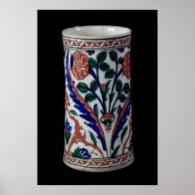 Pot with a floral decoration, Iznik Posters