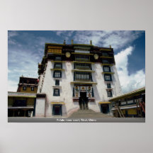 Potala inner court, Tibet, China Poster