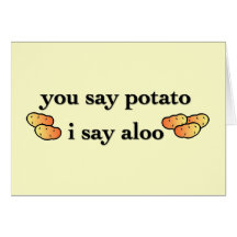 Potato Aloo Cards