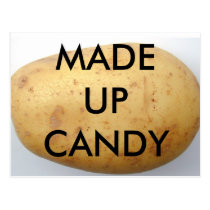 Potato Candy postcard art form postcards