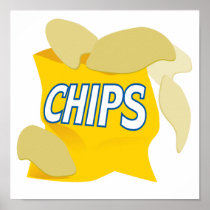 potato chips print