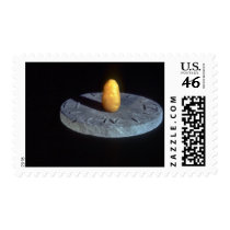 Potato on ancient sundial stamp