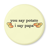 Potato Papa magnets by smallhandsdesigns Potato Papa magnets