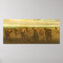 Potato Planting by Vincent van Gogh Posters