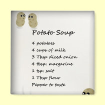 Potato Soup Recipe Magnet magnets