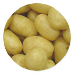 Potatoes Round Stickers