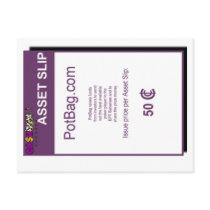 potbag Asset Slip postcards by couchtycoon potbag Asset Slip postcards