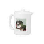 Pote del té del navidad de St Bernard teteras