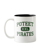 Poteet - Pirates - High School - Mesquite Texas mugs