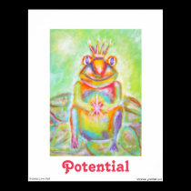 "Potential" Frog Prince Poster posters