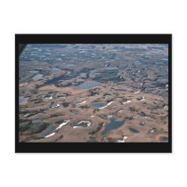 Potholes in Wetlands, (Aerials) postcards