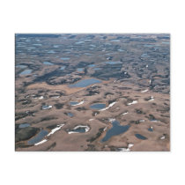 Potholes in Wetlands, (Aerials) postcards