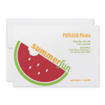 Potluck Summer Picnic Party Invitation