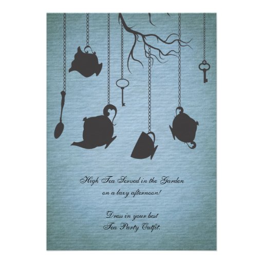 Pots & Cups & Keys Unbirthday Birthday Tea Party Card