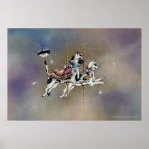 Potsers, Fine Art - Carousel Cats Poster