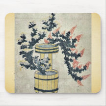 Potted autumn grasses and Rikka by UtamaroII,d. ca Mousepads