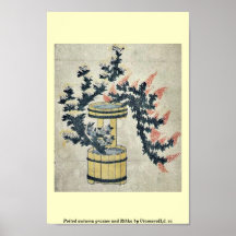 Potted autumn grasses and Rikka by UtamaroII,d. ca Posters