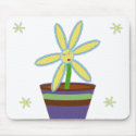 Potted Daisy mousepads by melhi_ Potted Daisy mousepads