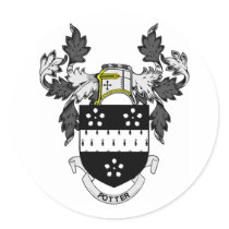 POTTER Coat of Arms stickers
