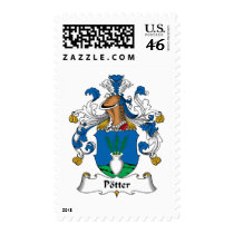 Potter Family Crest postage