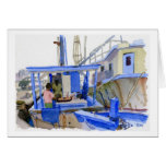 Potters Fish Boat note card