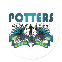 Potters Gone Wild stickers