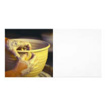 Potter's Hands Creating 1 Customized Photo Card