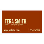 POTTERY CARD BUSINESS CARD TEMPLATE