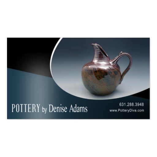 "Pottery Designer II" - Ceramics Business Cards (front side)