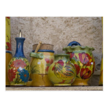 Pottery, Moustiers-Sainte-Marie, Provence, Postcard