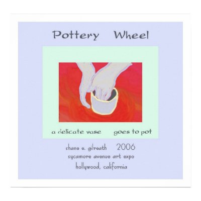 Pottery Wheel Haiku Art Print by Reflekshins