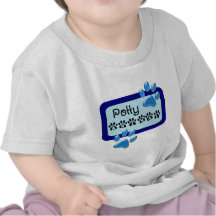 potty animal blue t-shirt
