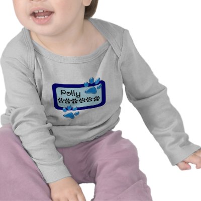 potty animal blue t-shirts by Canadianfem