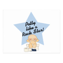 Potty Like A Rock Star Post Cards
